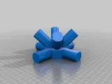 Space Frame connector for PVC 1" pipe-0