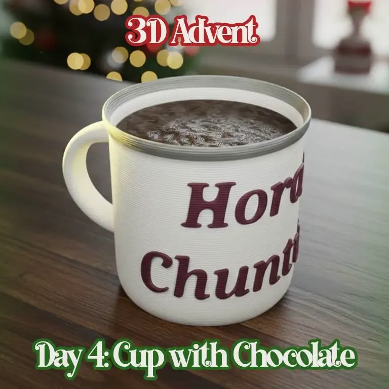 3D Advent Bolivia | Day 4 Mug with Chocolate