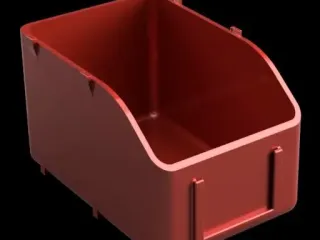 Stackable Storage Container with Label Slot  Modular Organiz