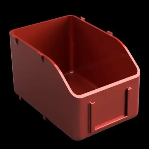 Stackable Storage Container with Label Slot  Modular Organiz