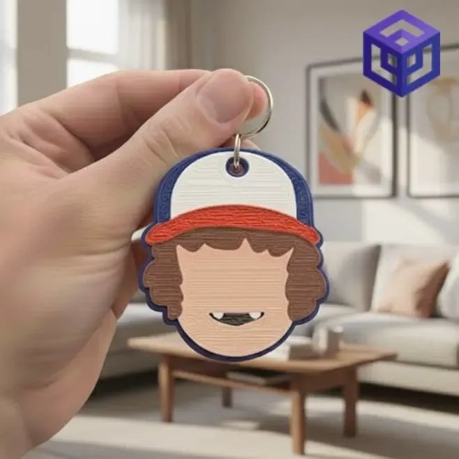 Dustin Stranger Things keychain