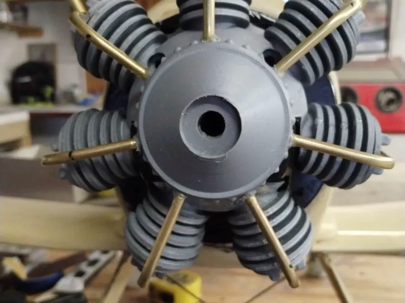 1/4 scale 7 cylinder radial dummy motor