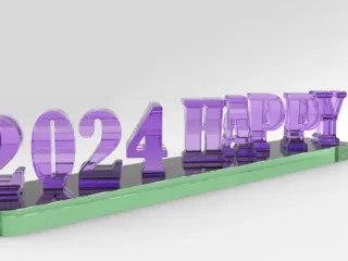 2024 HAPPY NEW YEAR - Text Flip