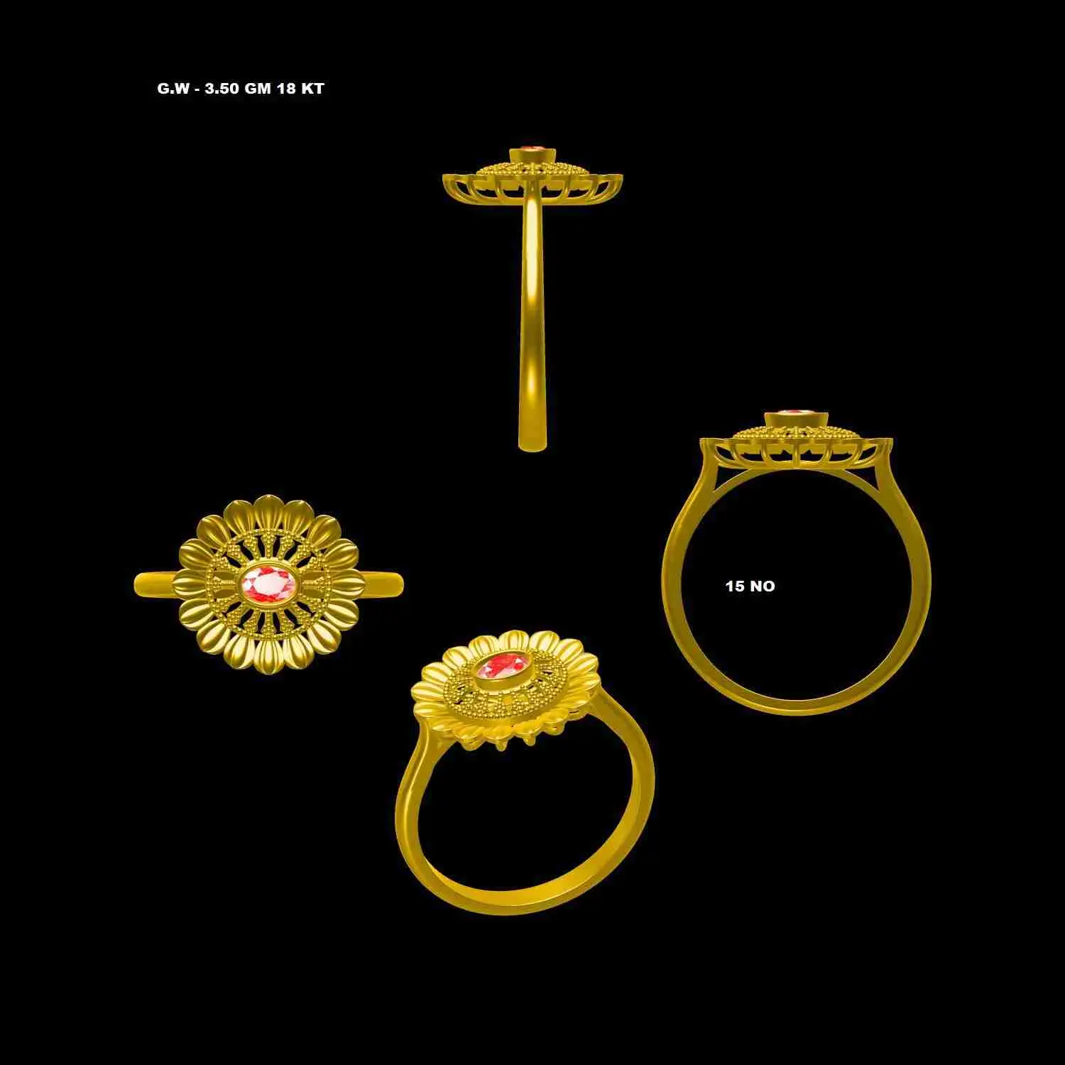 Jewelry & Accessories STL Download - JEWELRY RINGby IMRAN CAD DESIGNER