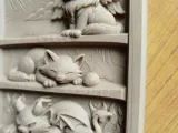 Trio de panneaux de chats-2