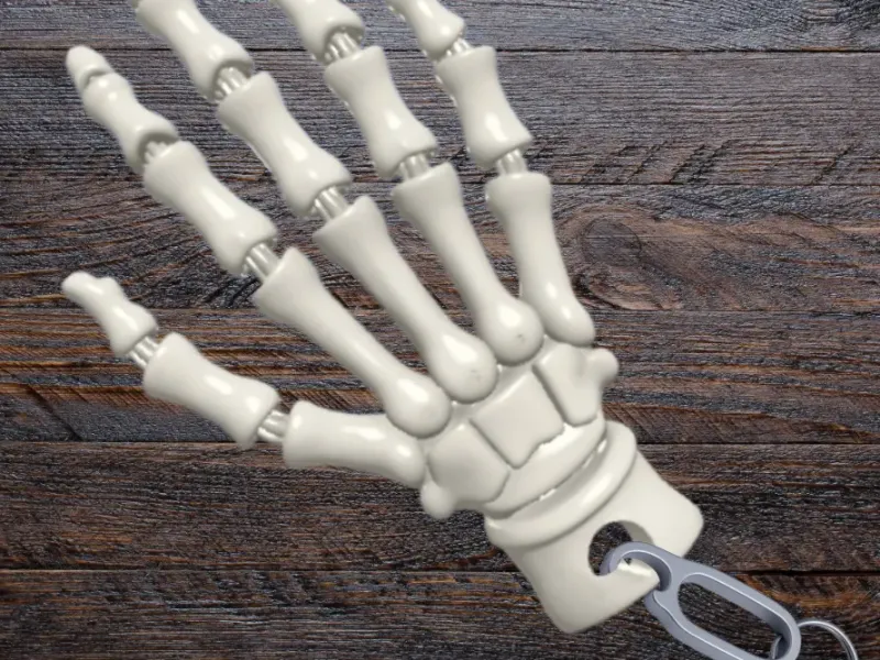 Articulated Skeleton Hand Keyring 