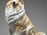 Rough Collie sentado -1