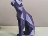 Cat - Egyptian cat low poly-7