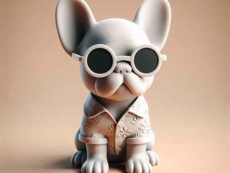 French Bulldog Puppy in Sunglasses on vocation
