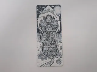 Santa Workshop Clockwork Interior Bookmark
