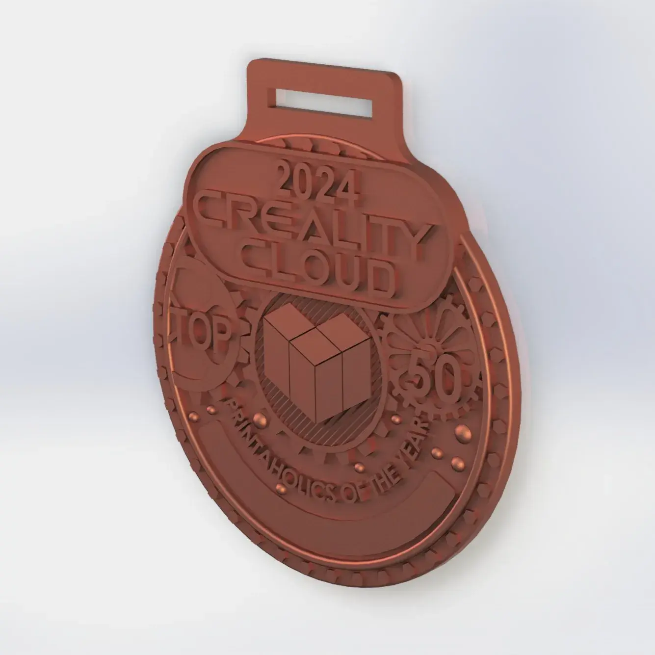 Creality Cloud Top 50 Printaholics Medal