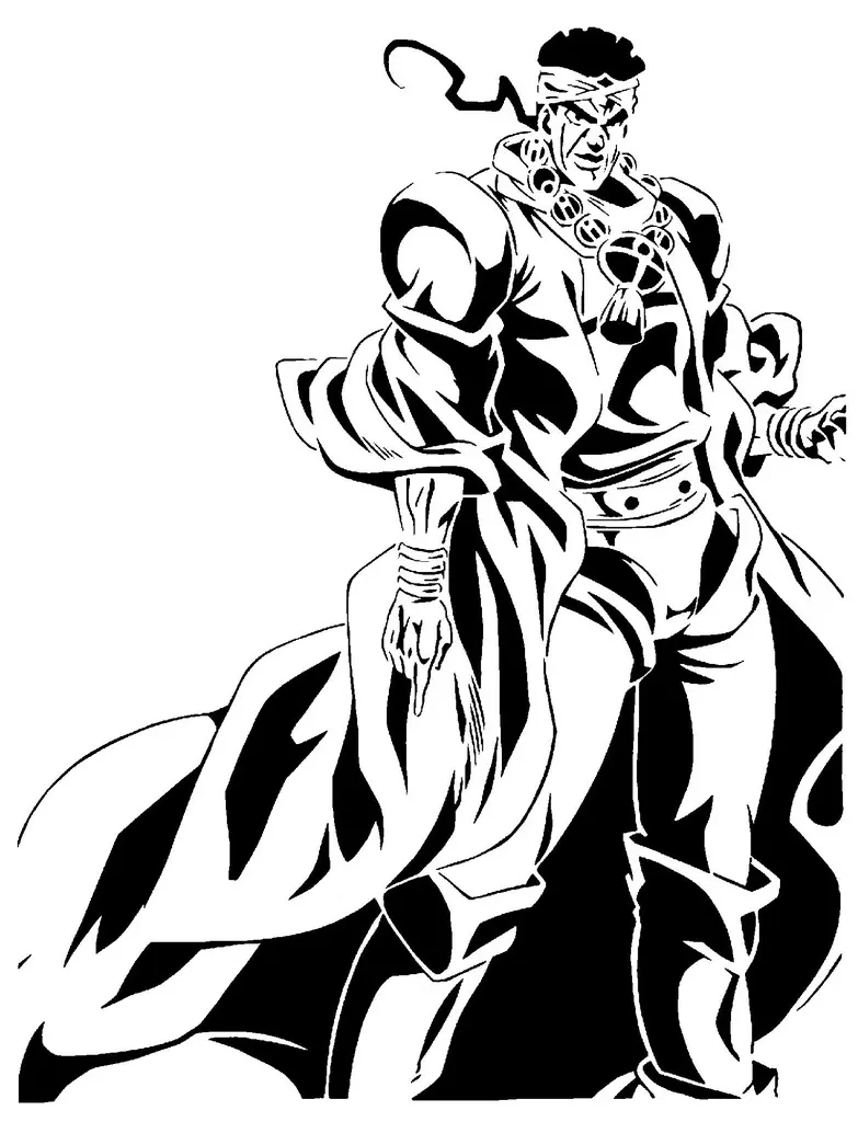 Muhammad Avdol stencil