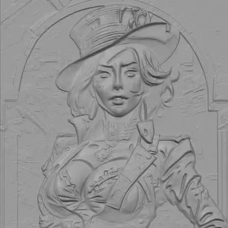Riven Bellatrix - relief sculpture