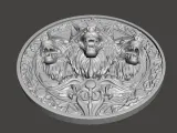 Three wolves wall decoration-8