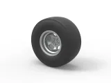Rear wheel of vintage dragster Version 2 Scale 1:25-6