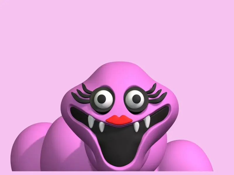 ROBLOX HUNGRY WORM PHASE 2 Mommy STL Multipart 3D Model Fana