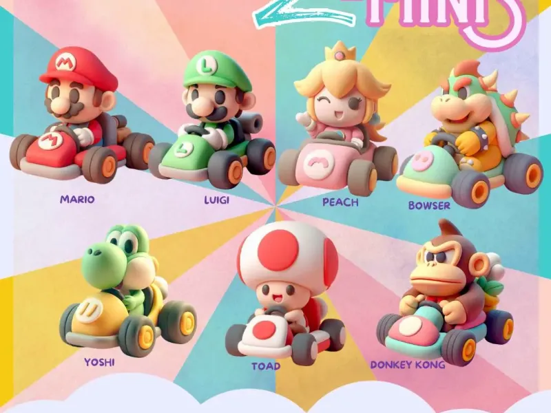 Z-MINIS MARIO KART WORLD COLLECTION