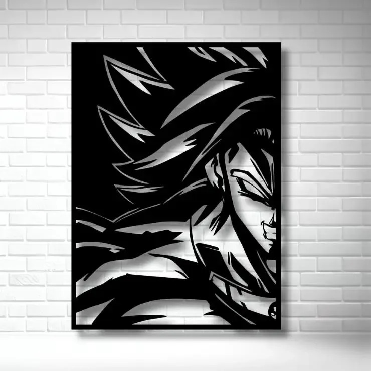 💚🔥 BROLY WALL ART – DBZ LEGENDARY FORM