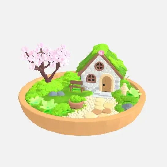 Mini fairy garden