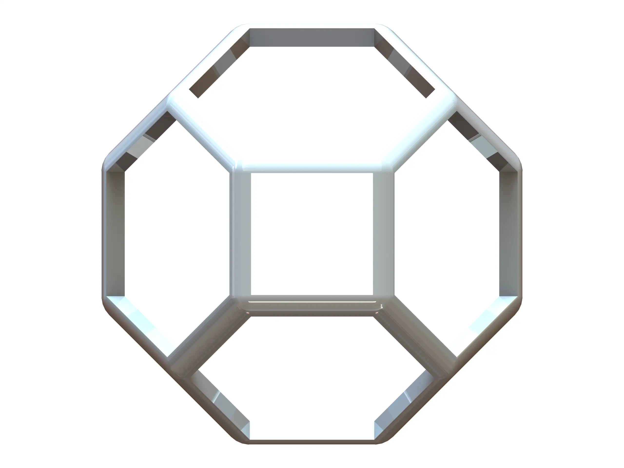 Drahtgitterform Abgestumpftes Oktaeder