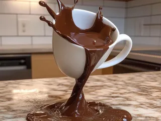 taza con chocolate