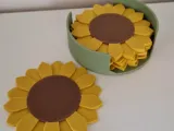 Sunflower coasters-1
