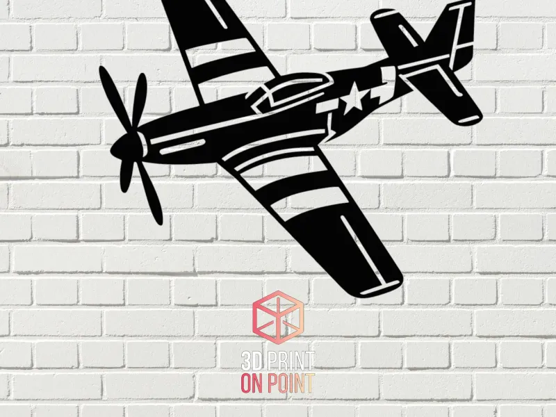 P51 WARBIRD WW2 #2 | 2D WALL ART