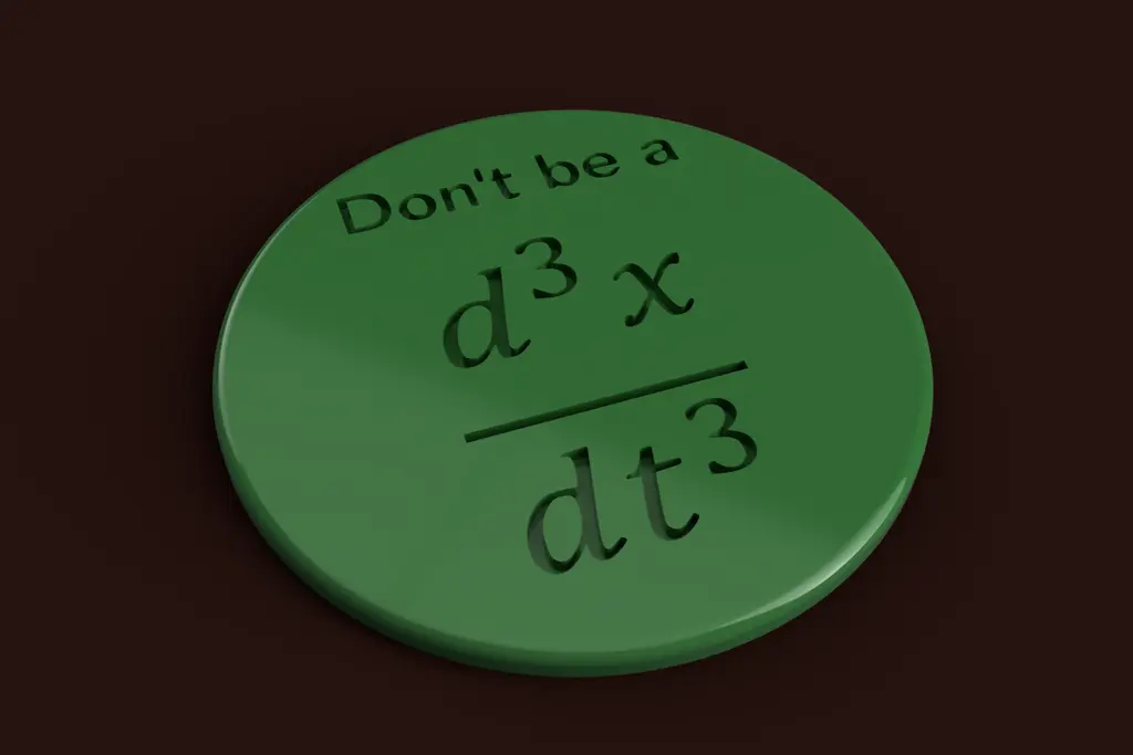 3D Printer Files | 3MF File | Calculus Joke Coaster (Don't be a d3x/dt3 ...