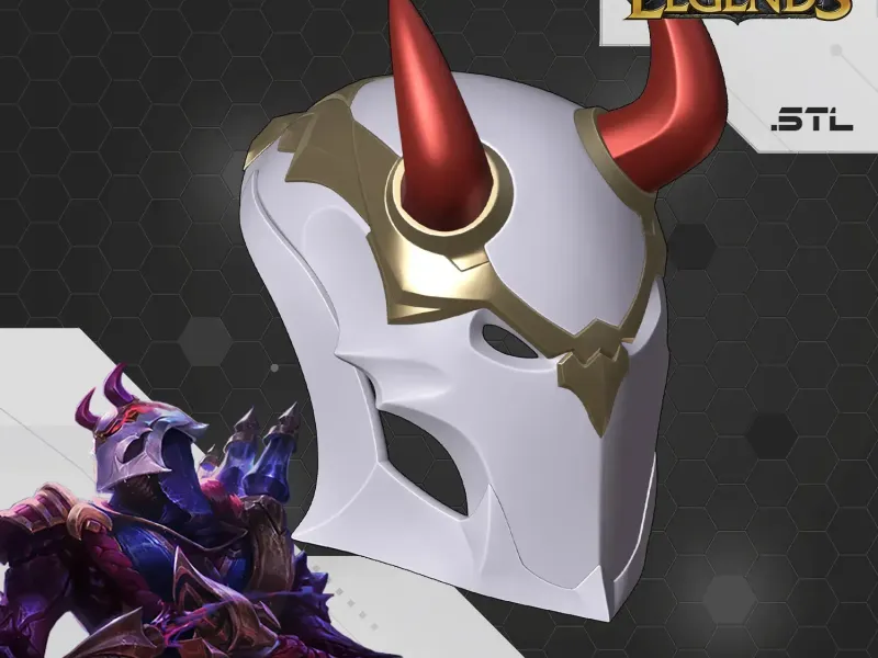 Blood Moon Jhin Mask League of Legends Cosplay LOL