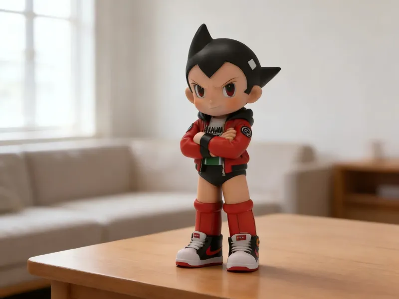 Astro Boy "Armadura de Hierro" Estilo de Personaje de Moda