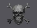 CROSSBONES - SKULL AND BONES.-2