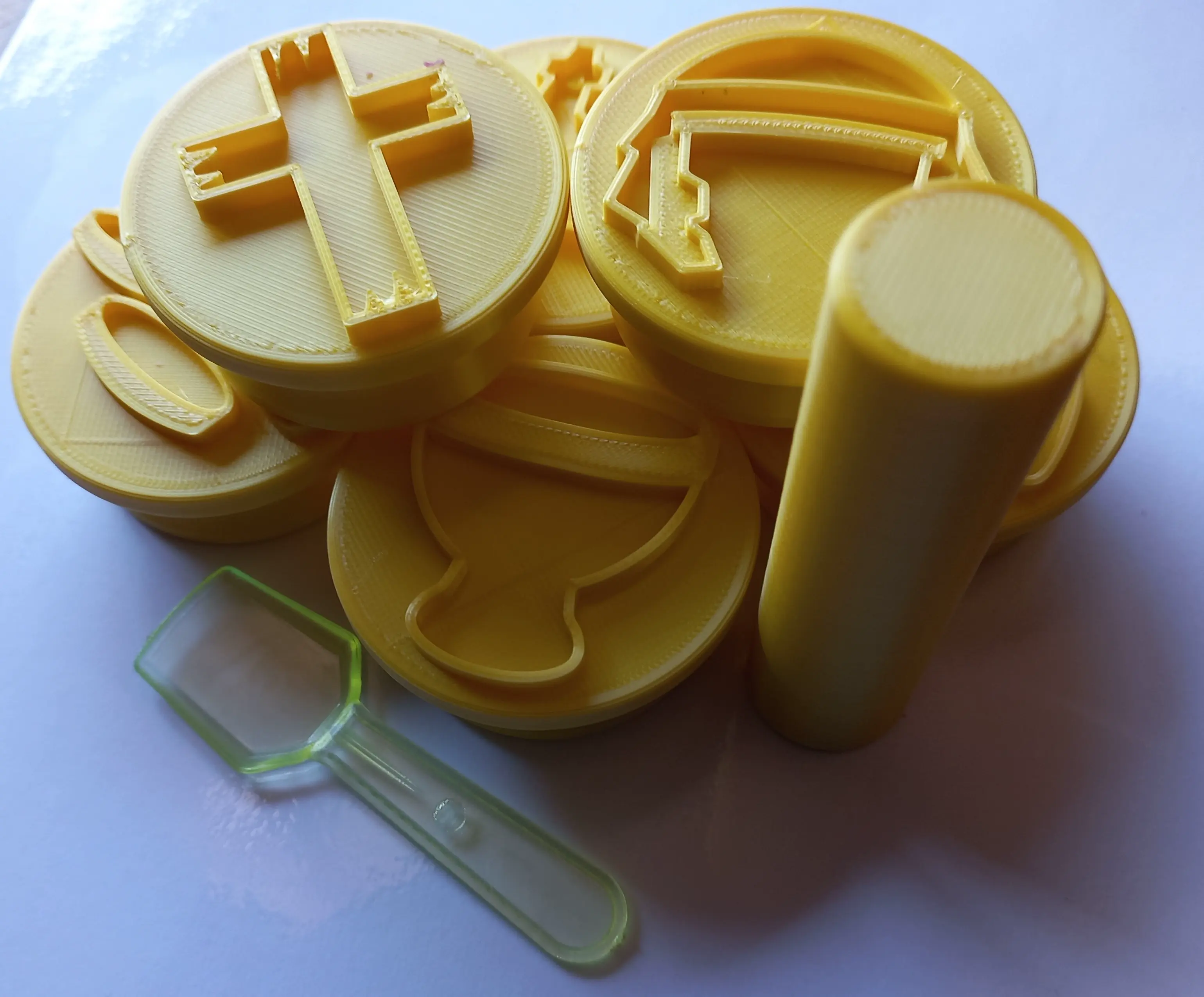 SET DE TAMPONS ET ROULEAUX CHRÉTIENS POUR PÂTE À MODELER