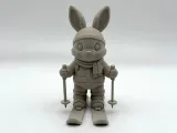 Skiing Easter Bunny-2
