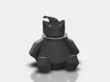 Düşük poli snorlax tatil sürümü-0