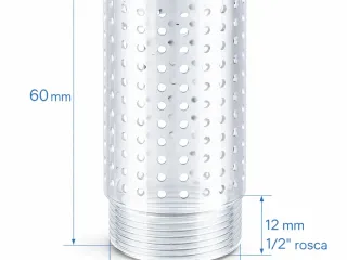 Peça cilíndrica perfurada 60mm/25mm