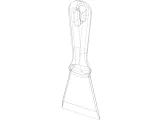 Plastic Hand Scraper with Hanging Hole-4