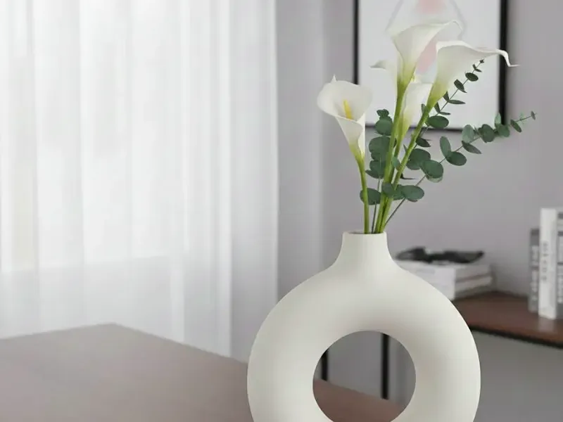 Florero minimalista aro