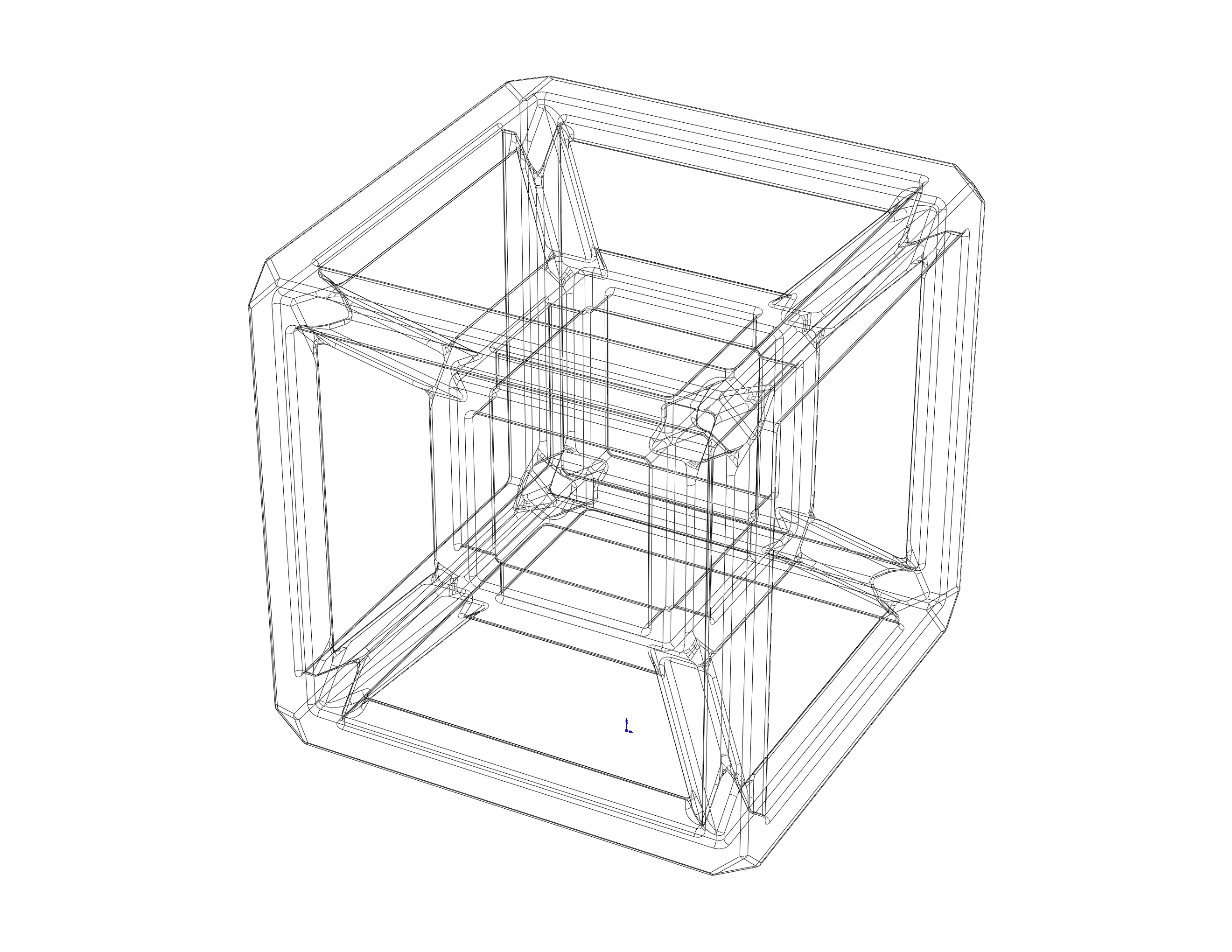 SQ Tesseract Hypercube