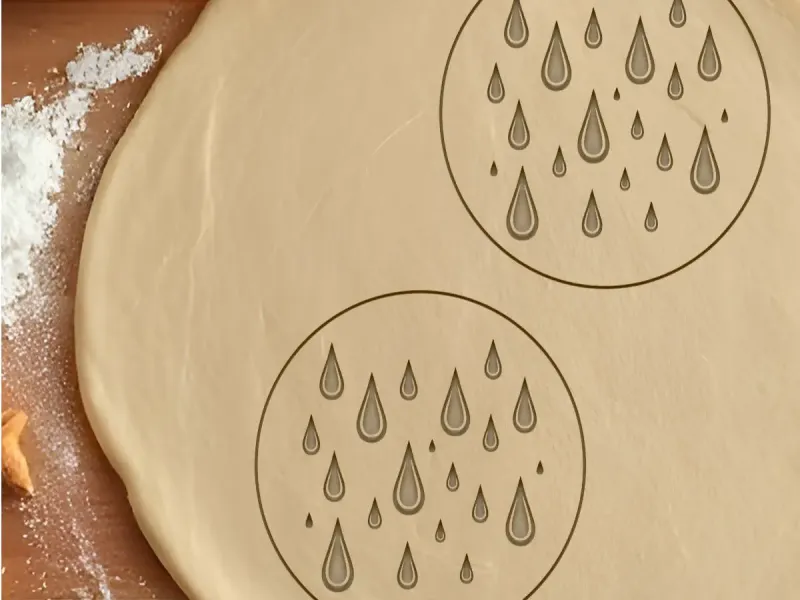 Cortador de galletas de gotas de lluvia, cortador de galletas