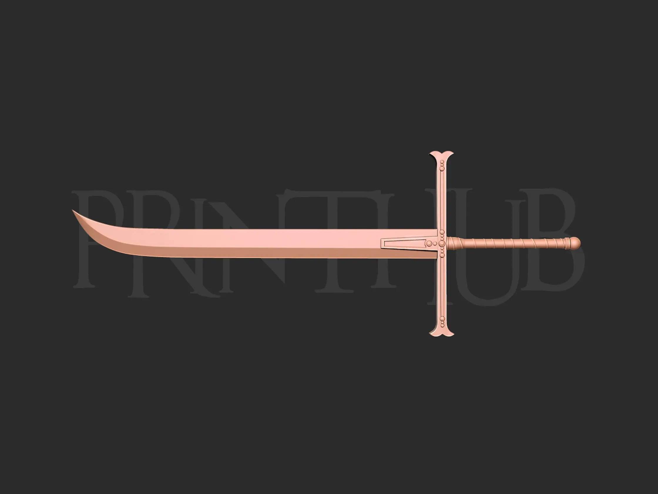 Yoru Dracule Mihawk Espada modelo de impresión 3d