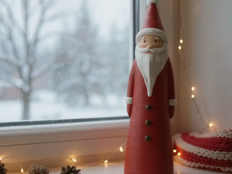 Dekorative Weihnachtsmann-Weihnachtsskulptur