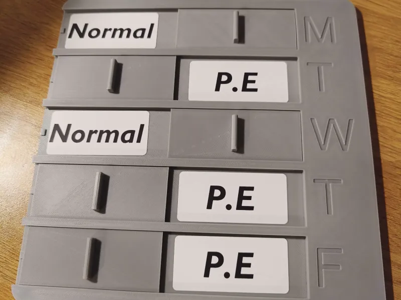 Kids Sliding Reminder Chart