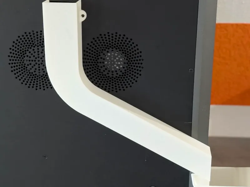 K2 Plus Conducto de desechos lado izquierdo (simple)