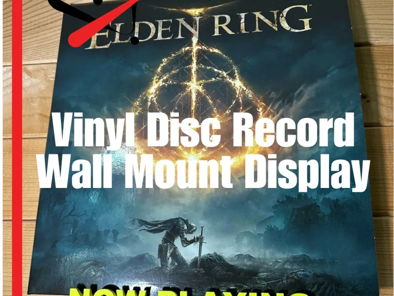 Vinyl Disc Record Wall mount Display