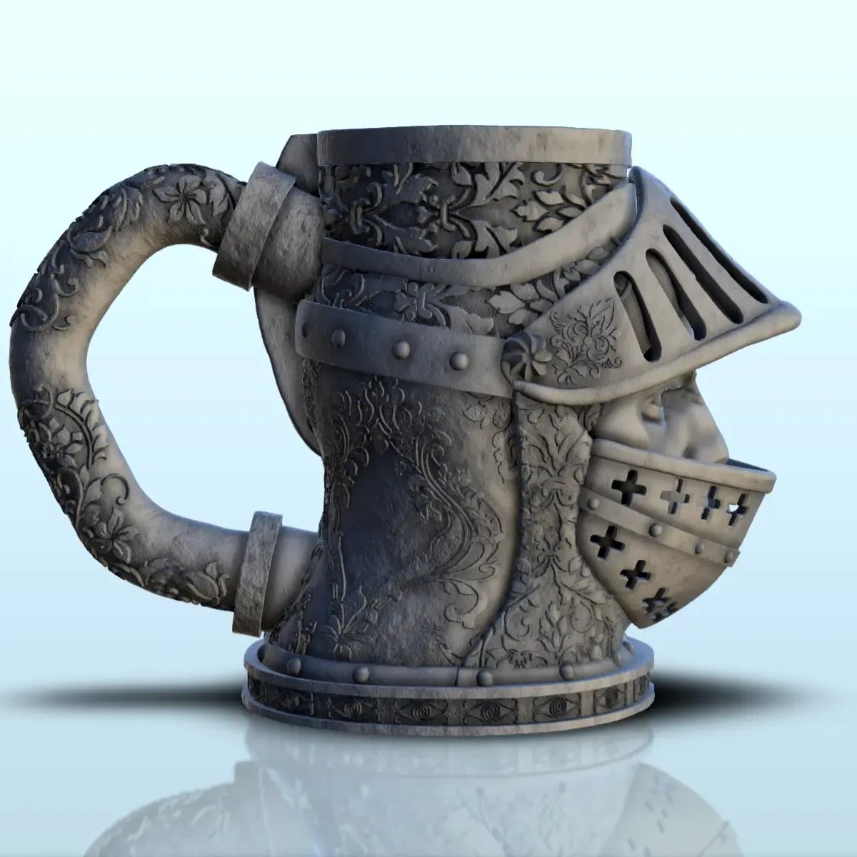 Knight in armour dice mug (14) - beer can holder