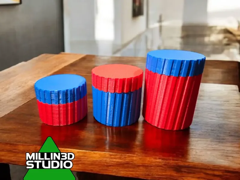 Set of Gear Jar Containers for Arts crafts Storage