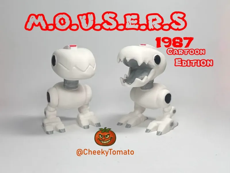 Mousers (Confezione da 2) – Statuette DeskBuddy TMNT 1987