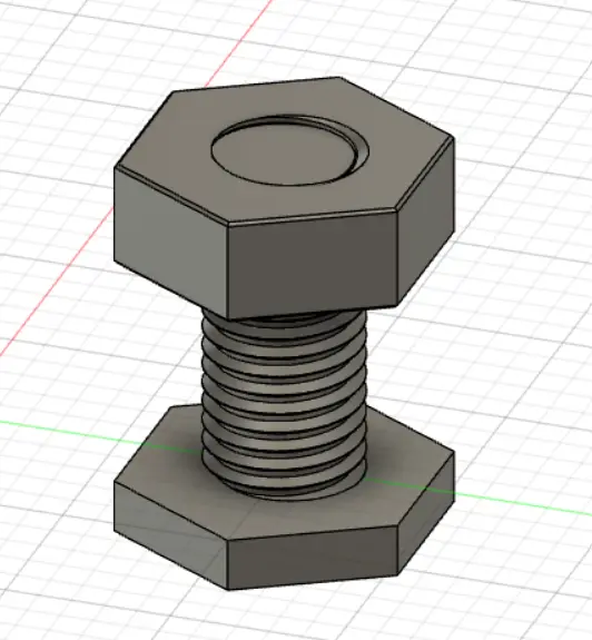 M16 smooth nut and bolt