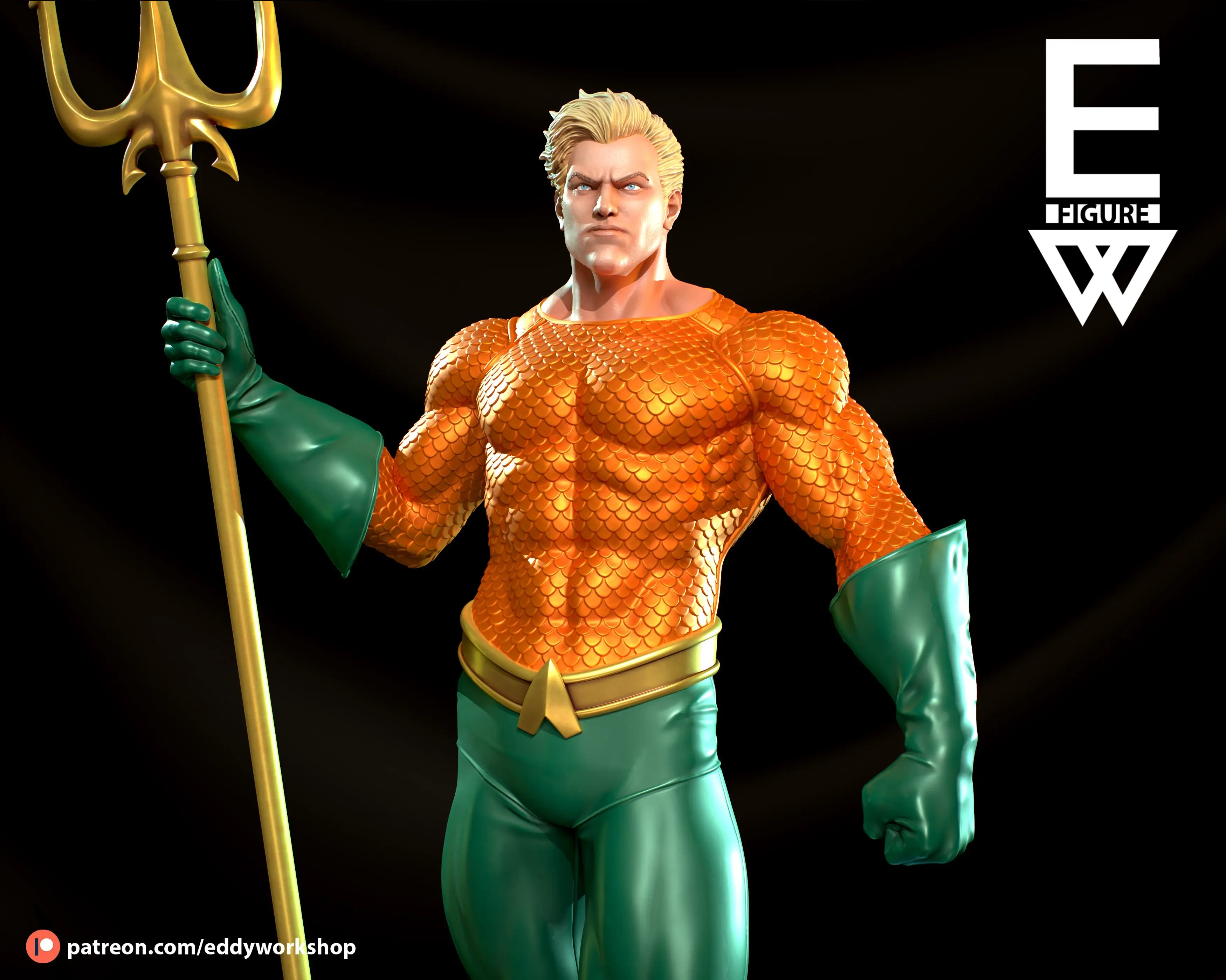 Aquaman - 3D STL LISTO PARA IMPRIMIR