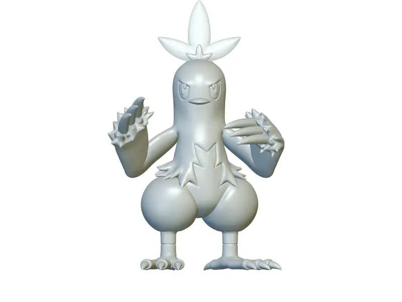 Pokemon Combusken #256 - Ready for 3D Printing!